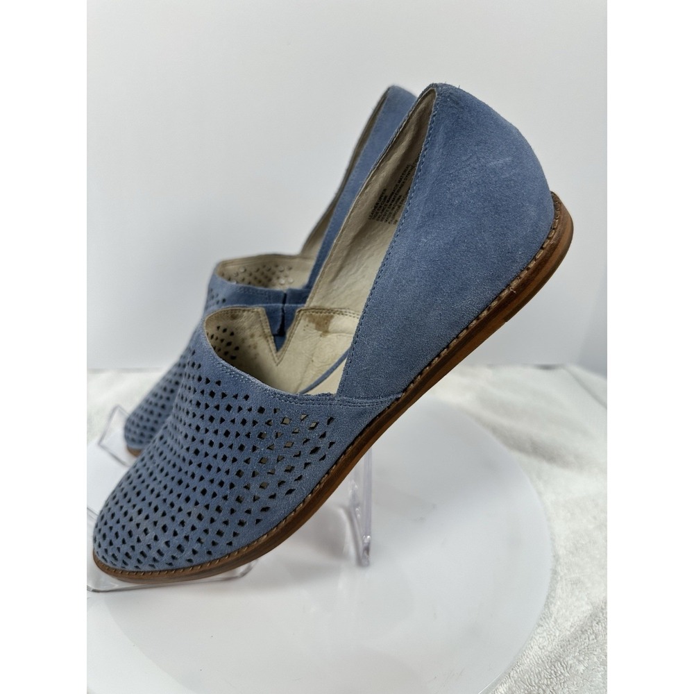CASLON Perforated Blue Suede‎ Flat Loafer Oxford Women's Size 9M Preppy Summer